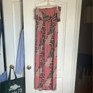 Geometric Patterned Maxi Dress